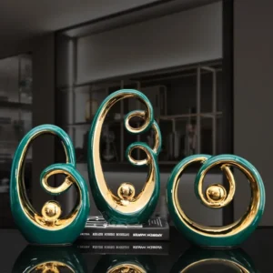 ​Creative Home Decoration Abstract Modern Cabinet Desktop Ornament Ceramic Statue Art Crafts Gift Living Room Office Decor [კოდი: 580]