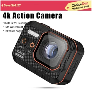 ​Action Camera 4K60FPS With Remote Control Screen Waterproof Sport Camera Drive Recorder Sports Camera Helmet Action Cam [კოდი: 721]