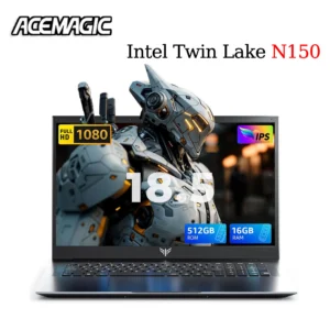 ​ACEMAGIC 18.5"Laptop Computer Windows 11 PRO 8000 mAh Battery Intel N150 Quad-Core Processor 16GB DDR4 RAM 512GB SSD Wifi5 [კოდი: 738]