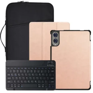 ​3-IN-1 For Teclast T65 (2025) 13.4" Tablet PC Hard Smart Cover Case + English Bluetooth Keyboard + Portable Sleeve Pouch [კოდი: 756]