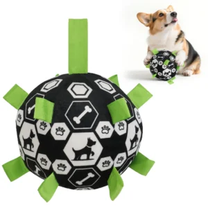 New Pet Bell Sound Toy Ball Dog Outdoor Interactive Training Play Football [Code: 336]
