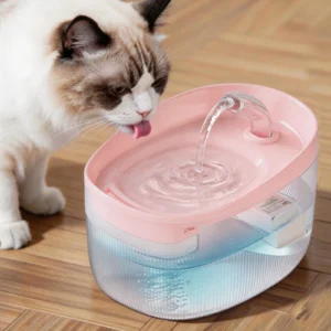 ​2.2L/74oz large-capacity automatic cat water fountain comes with a USB power cord and a power-off reminder when water is low [კოდი: 215]