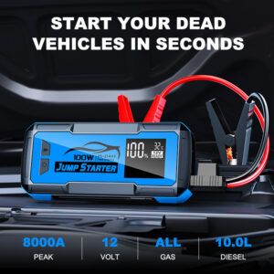 High-Power 32000mAh Car Jump Starter with Digital Display [code: 9977]