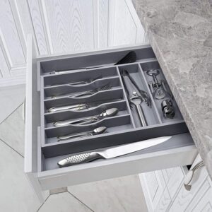 Eco-Friendly Bamboo Kitchen Drawer Organizer [code: 8509]