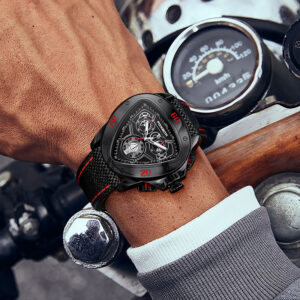 Men's Quartz Watch with Bold Snake Head Design [code: 3840]
